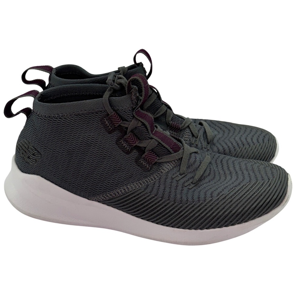 New Balance Cypher Run‎ Womens Size 9 Gray Purple Knit Athletic Sneakers